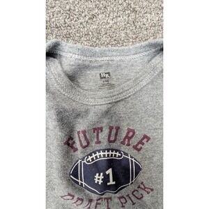 HB Baby Boys Gray Future‎ Draft Pick Football Graphic Bodysuit 6-9M